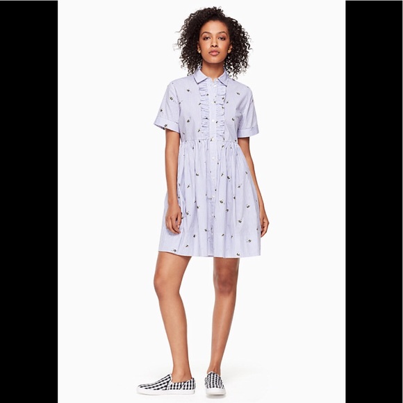 kate spade Dresses & Skirts - 🐝REDUCED!🐝 Kate Spade Abuzz Poplin Shirtdress